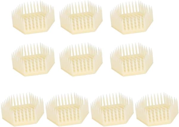 Plast Drottningbur 10 st Hexagonal Form Drottningbur Biodlare Verktyg Biodlingsutrustning