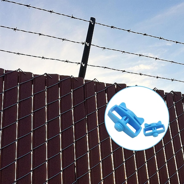 8 Stykker Wire Rope Strammer, Svingbart Håndtak Teknisk Plast Klesnorstrammer, Blå Metall Kabelstrammer, Wire Mesh Gjerde Strammer, for Stramming