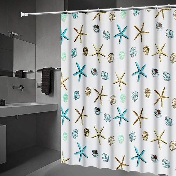 Mildew Resistant Shower Curtains - Ekstra Lange Shower Curtains wit