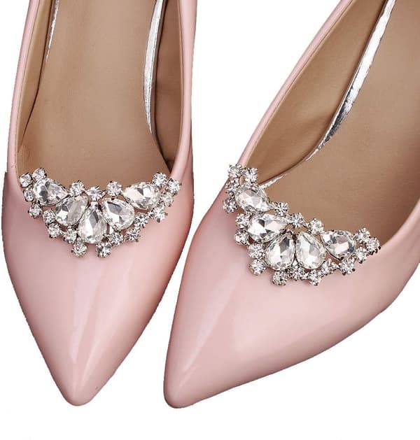 1 Par Rhinestone Bryllupssko Klips Brud Fest Sko Dekorasjon