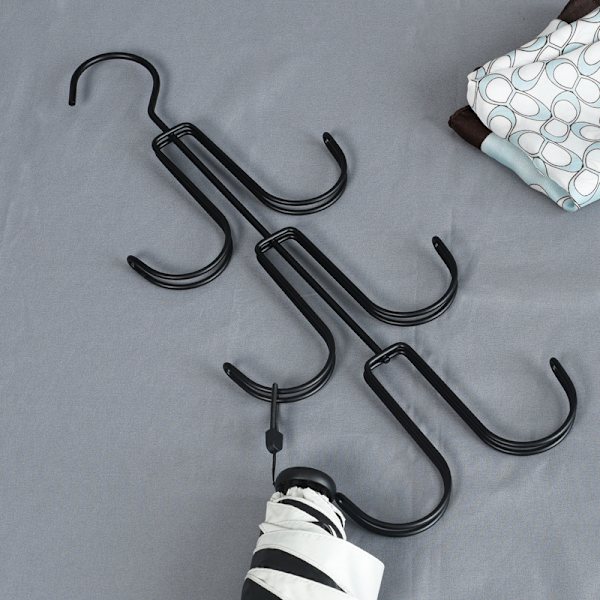 3-pack handväskhängare, garderobsarrangör, handväskhållare, silver