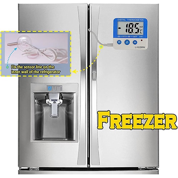 2 st kylskåp frys termometer max/min minne hög och låg