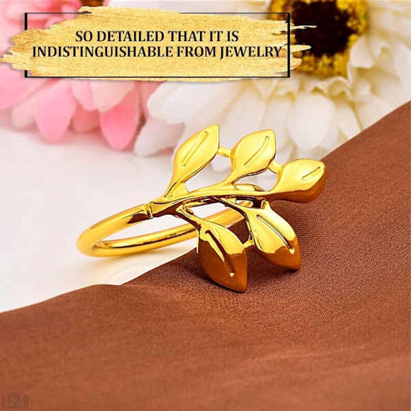 20 st Gold Fall Servettringar - Gold Servettringar Bulk Gold Leaf Servettringar Blomma Servettringar Boho Servettringar Set