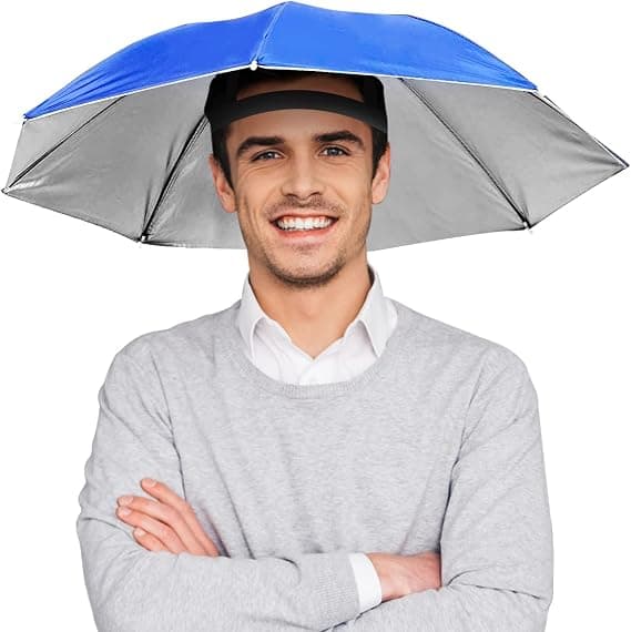 Parasol solhat (69cm (kongeblå))