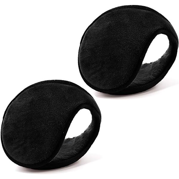 2 st öronmuffar för män och kvinnor Klassisk fleece unisex vinter