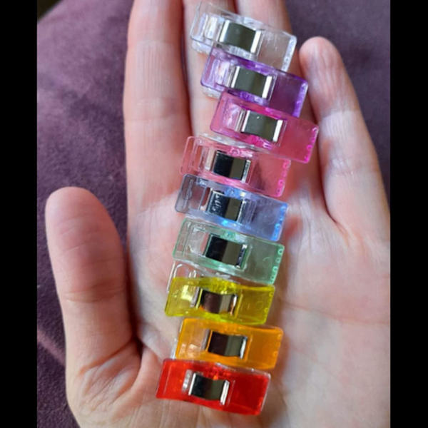 Plast sy-klips - Assorterte farger - Sy-klips Posisjoneringsklips 50PCS