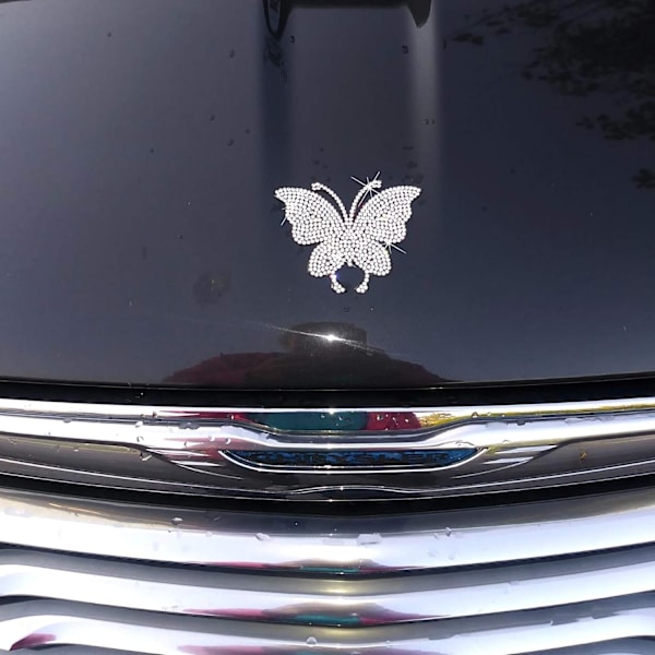Kristalliautokoristetarrat Perhonen Bling Crystal Rhin