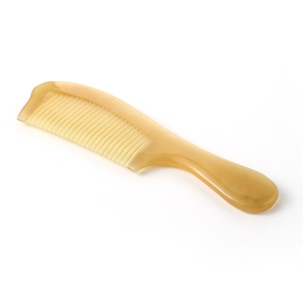 1 kpl korkealaatuinen käsintehty antistaattinen luonnon sarvikampa, ammattimainen anti-tangle smooth handle