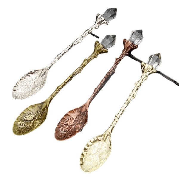 Crystal Head Spoon Ruokailu Baari Mini Teelusikka Ruokailuvälineet Jälkiruoka