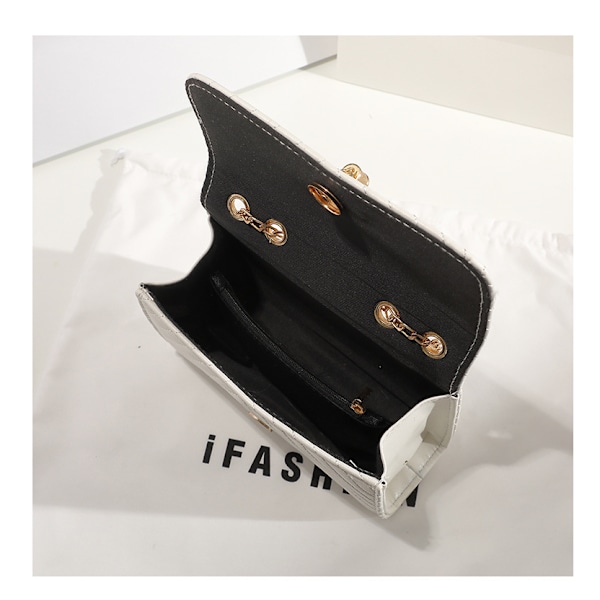 Naisten tikattu crossbody-laukku ketjuhihnalla, ilta, hää