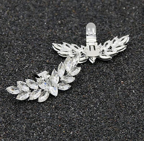 1 Par Rhinestone Bryllupssko Klips Brud Fest Sko Dekorasjon