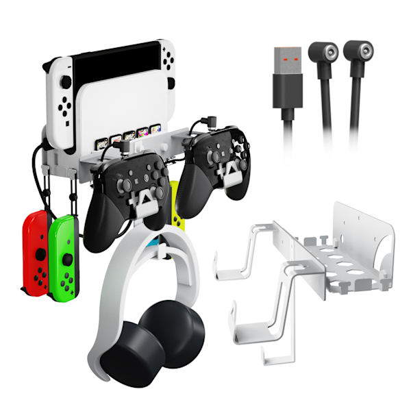 PS5 veggmontering, 5 i 1 kompatibel med PS5 (Disc og Digital Edition)