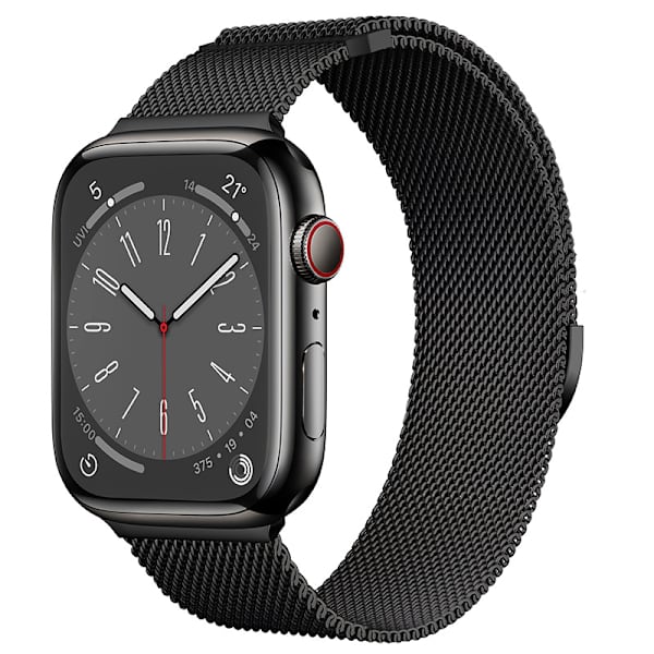 Til apple Watch-rem 42/44/45/49mm Black