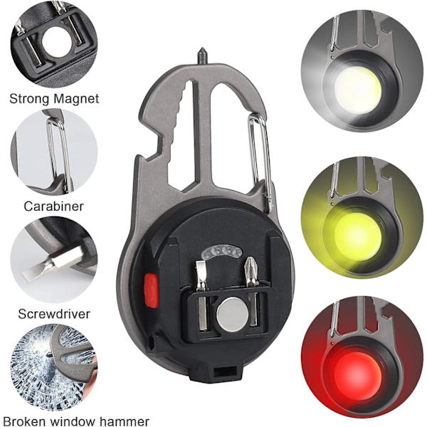 Mini LED -taskulamppu, avaimenperän kannettava työvalo 800 lumenia LED