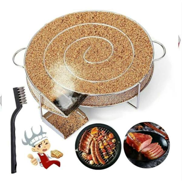 Kallrökgenerator för rökning av kött, fisk med borste, rengöring av grill, grillrök