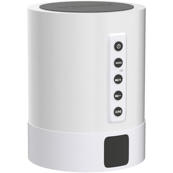 Väckarklocka Bluetooth-högtalare Sänglampa med vitt brus-maskin, Multifunktionell Baby Vitt Brus Bluetooth-högtalare Nattlampa Väckningslampa, Gåva