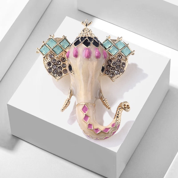 Elefant Brosje Krystall Rhinestone Brosje Pin Farge Brosjer For Kvinner Jenter Bryllup/Banqu