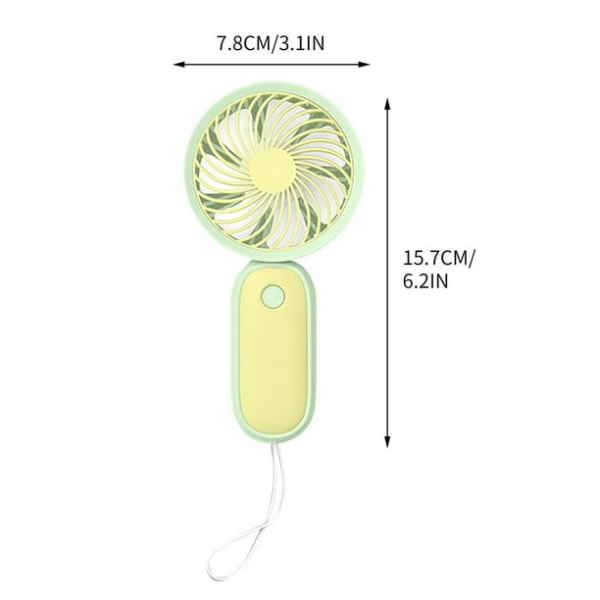 （yellow）1 Small Fan Clearance, Mini Portable USB Charging Fan Des