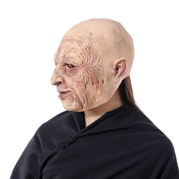 Halloween Creepy Old Man Mask - Scary Masks för Halloween Costume, Fancy Horror Latex Mask, Creepy R