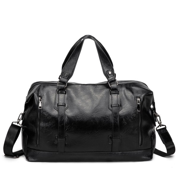 Stor læder rejsetaske håndbagage rejseduffel bæretaske