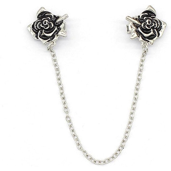 21×2×1cm Antik Krageklämmor Broscher Lapelnålar för Kvinnor Flickor Unisex Vintage Elegant Emaljerad Blomma Imitationspärla
