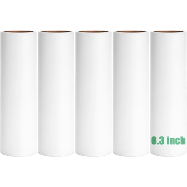 6.3 inch Lint Roller Refills Only, Lint Roller Refills for Pet Hair Extra Sticky 40 Sheets per Roll (6.3'' Wide (Pack of