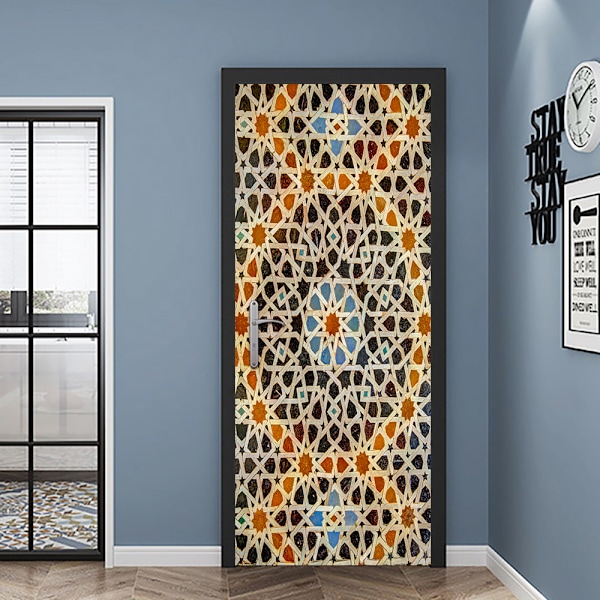 (38.5*200cm*2stk) 3D-effekt plakat dørklistremerke 16
