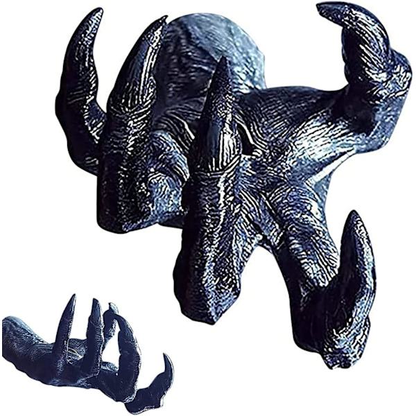 Häxskulptur Väggdekor, Retro Häxväggdekor, Resin Häxhand Dekoration, Halloween Vägghäng