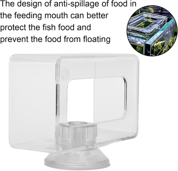 Anti-Flydende Akvariefoderring Transparent Fiskefoder Akryl Fiskefoder Fiskefoderring Ringe
