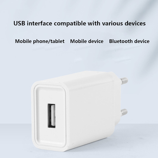 10W USB-oplader 2-pak 5V/2A USB-adapter USB-stik USB-strømadapterblok Kompatibel med iPhone S