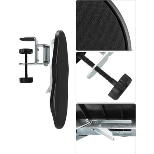 2-pack Rotationsarmstöd - 180° Rotation och 90° Vikbar - Armbågsstöd, Armbågsstöd, Kontorstillbehör