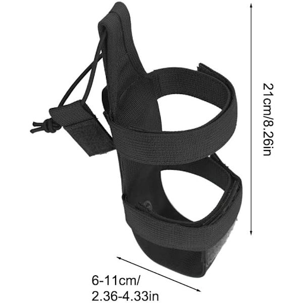 1 st Bärbar Flaskhållare, Taktisk Vattenflaska med Justerbart Bälte för Promenader, Löpning, Cykling
