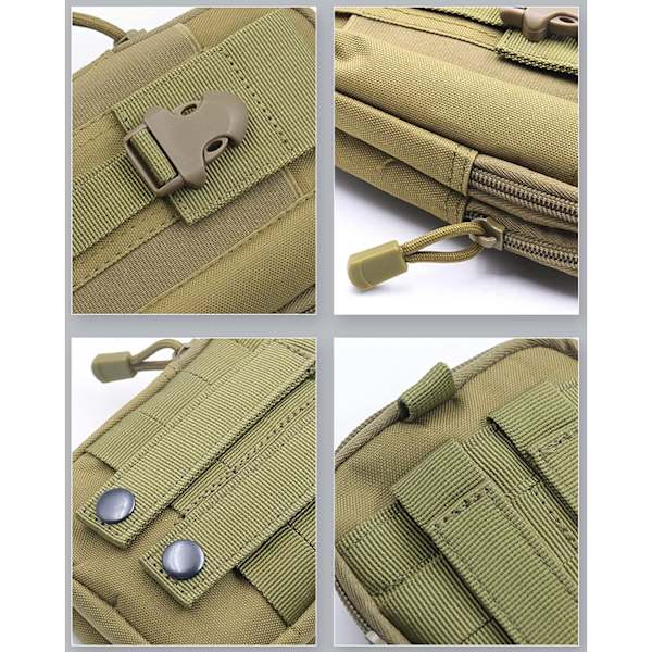 Taktisk bältesväska, bältesväska multifunktionell Molle EDC Ut