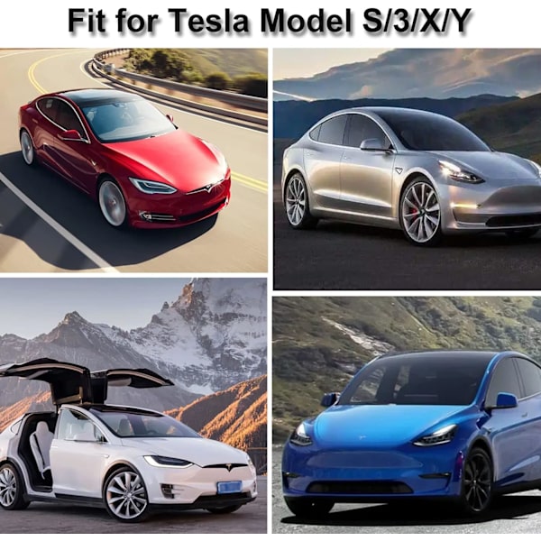 4-pak løftepute for Tesla Model 3/Y/X/S, gummiklokke med oppbevaringspose