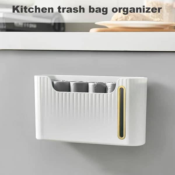 Stykke Plastholder, Holder 6 Ruller Handlepose Søppelpose Dispenser Uten Boring