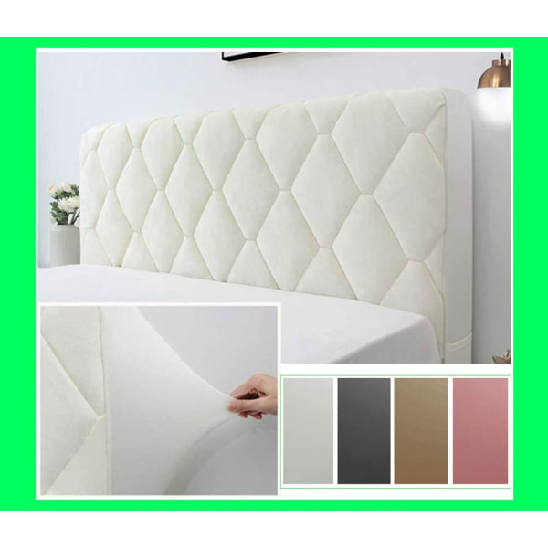 White,160cm Headboard Cover, Headboard Cover Protector Decor