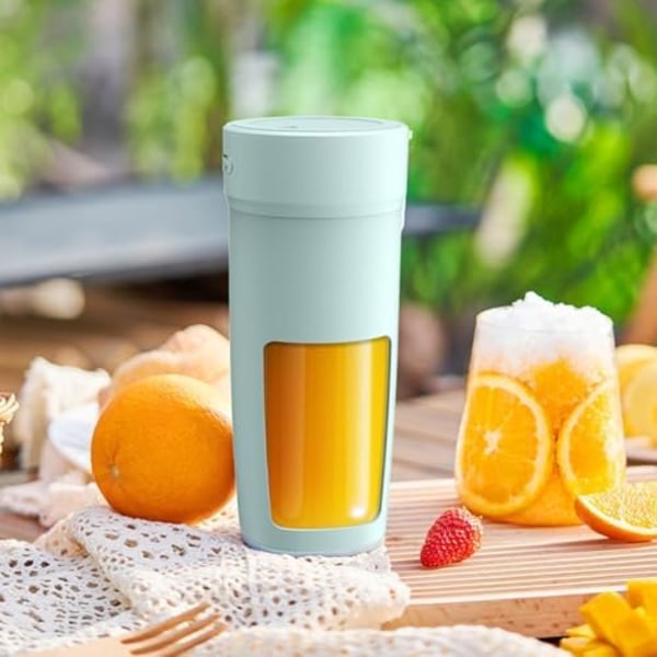 500ml Bärbar Juicekopp, Bärbar Juicekopp – Laddningsbar Elektrisk Smoothie | Multifunktionell Personlig Juice, Frukt