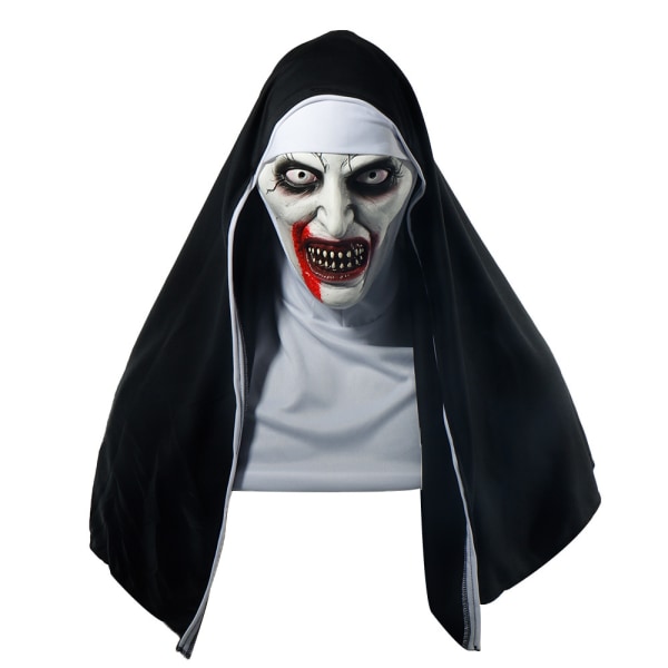 Halloween Maske, Latex Scary Nun Mask, Halloween Party Scary