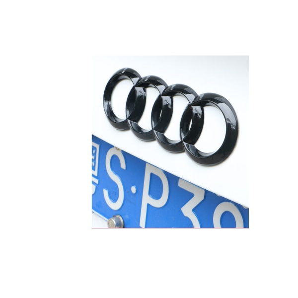 Audi A3 Black Edition Blackline Emblem Logo Ring Musta (etu