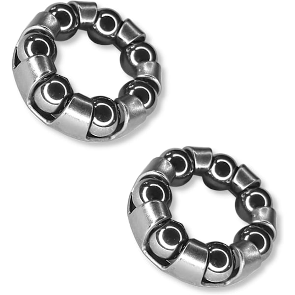 2 ST BALLBURETT FRONTNAV 7 KULOR 4.76MM CYKELHJUL MTB C