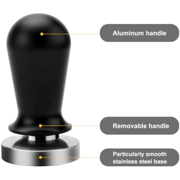 Kaffetamper - Kaffepress - Kaffepress - Kaffepress - Espressotamper - 51 mm - Manuell Kaffepress - Tillbehör