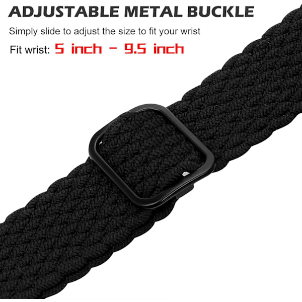 Stretchig Solo Loop-kompatibel armband till Apple Watch 49mm 45mm 44mm 42mm 41mm 40mm 38mm för kvinnor och män, Sport Elastisk Andning