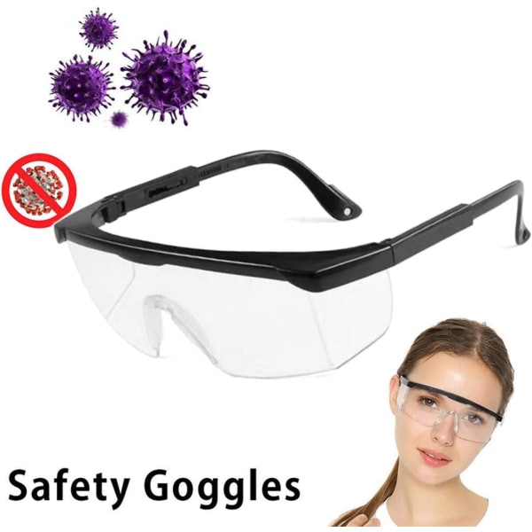 3 anti-dug og UV og anti-ridse beskyttelsesbriller til wo