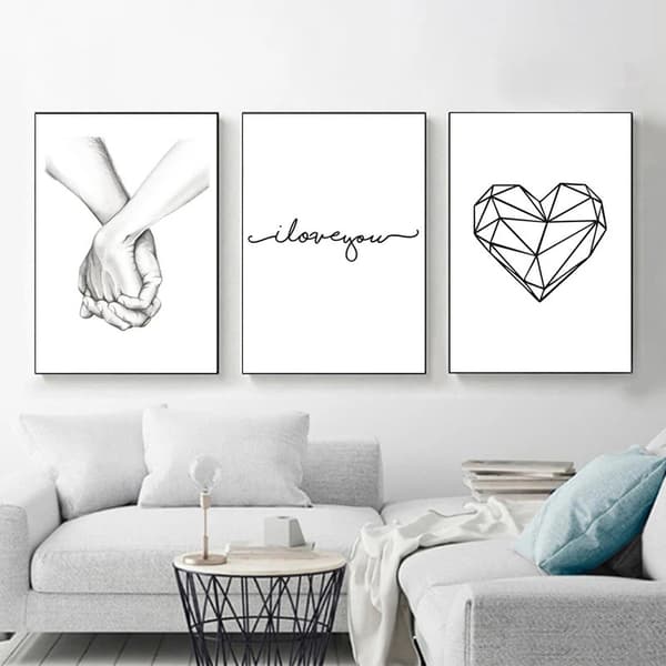 Väggkonst för vardagsrum, canvastavla för sovrum heminredning - 40x60 cm (Ram ingår ej)