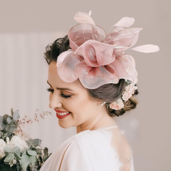 Fascinator Mesh, Minihatt for Kvinner Bryllup Hårtilbehør