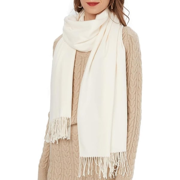 Kvinders sjal - stort tykt tørklæde i efterår og vinter，