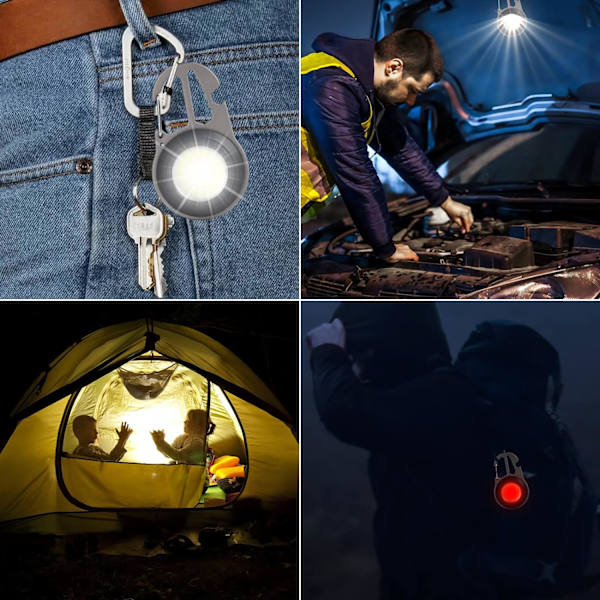 Mini LED -taskulamppu, avaimenperän kannettava työvalo 800 lumenia LED