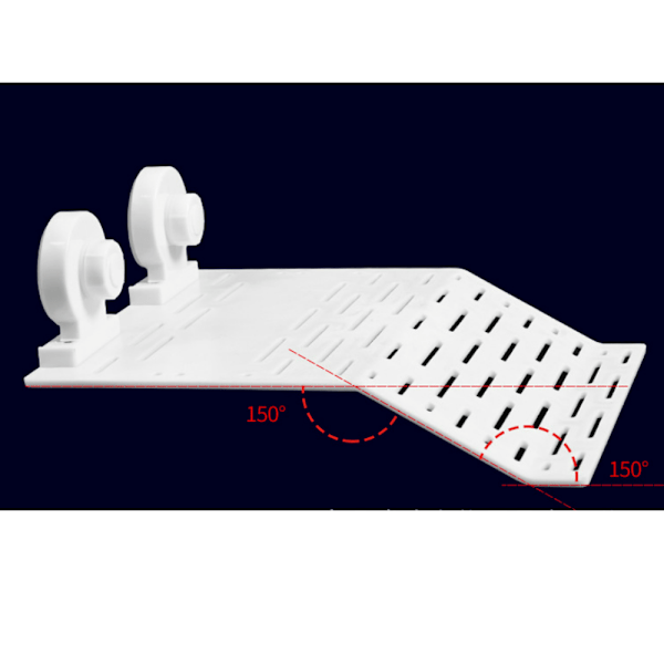 （19*12cm）Sköldpadds Plattform Sköldpadda Solplattform Reptil Ramp Flo