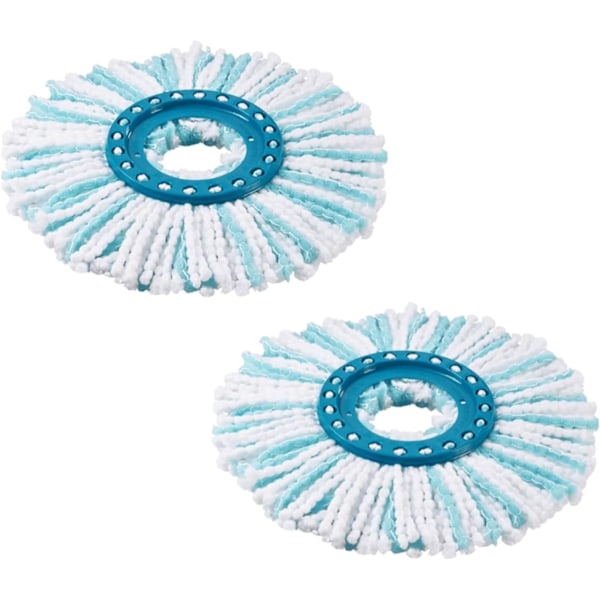 Ersättningshuvuden Kompatibla med Leifheit Clean Twist Disc Mop, Mikrofiber Ersättningsmoppfransar, för Rengöring av Smutspartiklar, Golvtvätt