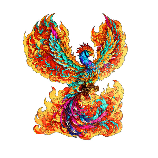 (Colorful Phoenix)Träpussel för vuxna (42x33cm, 220st),Uni